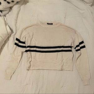 White Stripe Brandy Melville Sweater